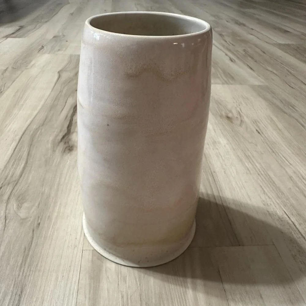 Alissa Goss Pottery Lot Of 2 Vase‎ Jar Pitcher - Honey Glaze Fast Shipping